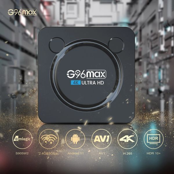 Приставка V-BOX G96 Max W2 4K 4/64 UltraHD Android 11 00024457 фото
