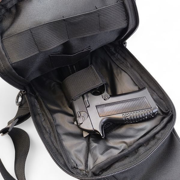 Тактическая сумка на плечо с кобурой, система MOLLE, патч-панель, Cordura 00018389 фото