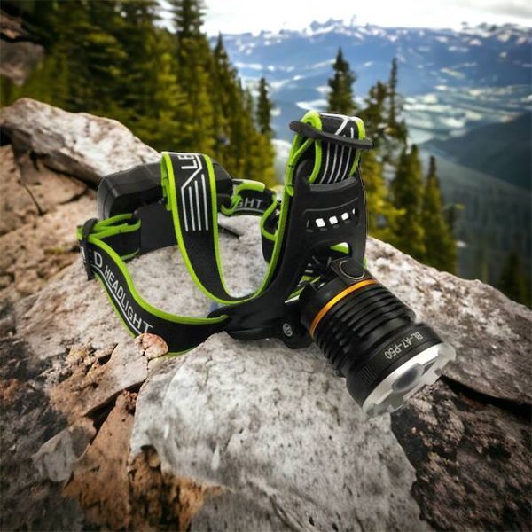 Налобный фонарь Bailong BL-A7-P50, zoom, microUSB, 2х18650, 3 режима, сверхмощный налобный фонарь 00022982 фото
