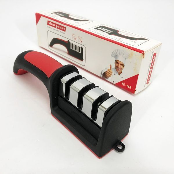 Професійна Ручна Точилка для ножів 3 рівня заточування Fast Sharpener RS-168 00019073 фото