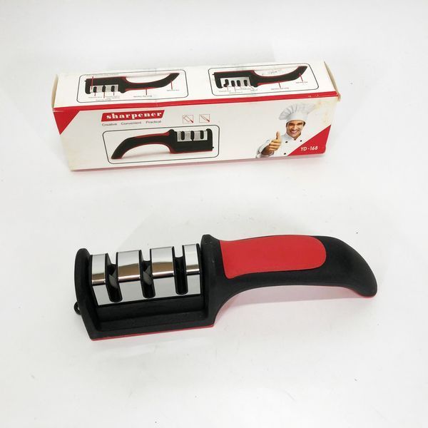 Професійна Ручна Точилка для ножів 3 рівня заточування Fast Sharpener RS-168 00019073 фото