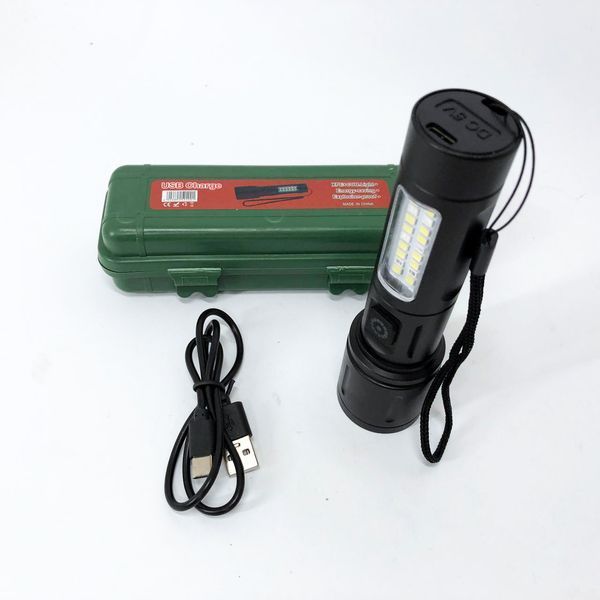 Кишеньковий ліхтарик PLD-603 White з LED-лазером PM10-TG+18SMD (білий+червоний), Лед ліхтар переносний 00023467 фото