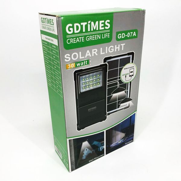 Сонячна станція портативна GDLITE GD-07А із сонячною панеллю та функцією Power Bank 00023040 фото