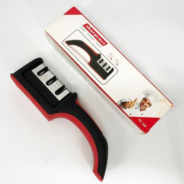 Професійна Ручна Точилка для ножів 3 рівня заточування Fast Sharpener RS-168 00019073 фото