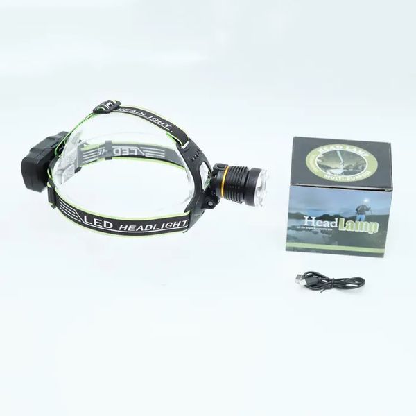 Налобный фонарь Bailong BL-A7-P50, zoom, microUSB, 2х18650, 3 режима, сверхмощный налобный фонарь 00022982 фото