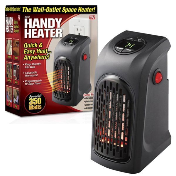 Портативный обогреватель Rovus Handy Heater Black 400 Вт, обогреватель дуйчик, бытовой тепловентилятор 00012588 фото