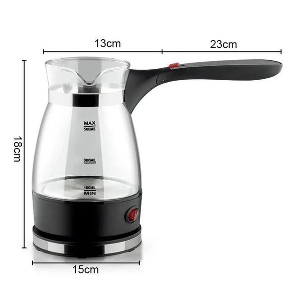 Кофеварка электрическая турка 0,5л 600Вт нержавеющая сталь Domotec R-128 00020182 фото