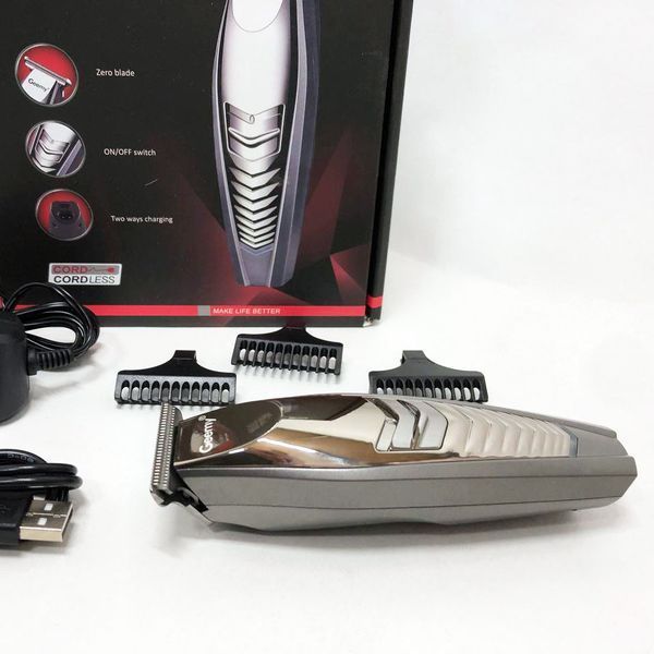 Машинка для стрижки GEMEI GM-6141, підстригальна машинка, професійна електробритва 00015494 фото