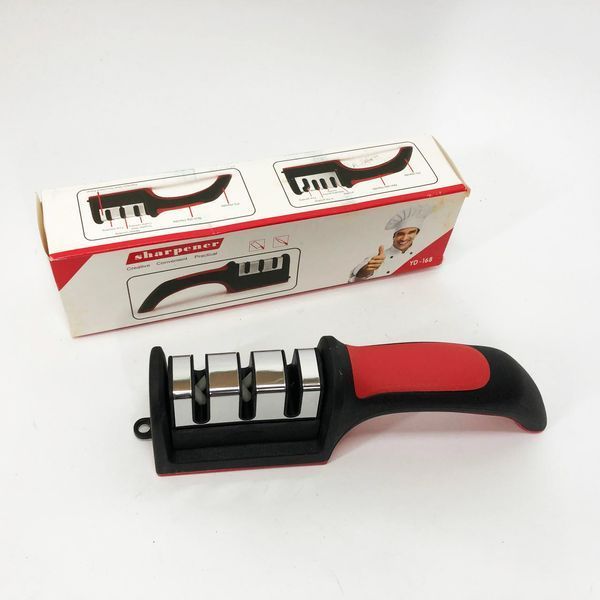 Професійна Ручна Точилка для ножів 3 рівня заточування Fast Sharpener RS-168 00019073 фото