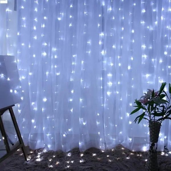 Гірлянда Світлодіодна Штора Xmas 200 LED 3х2 м Білий USB 00024765 фото
