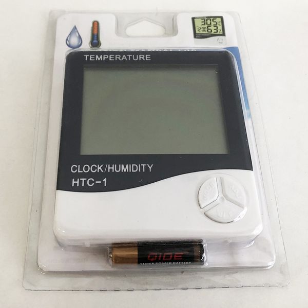 Термогигрометр Generic HTC-1 часы будильник метеостанция, Термометр гигрометр в любом месте 00012518 фото