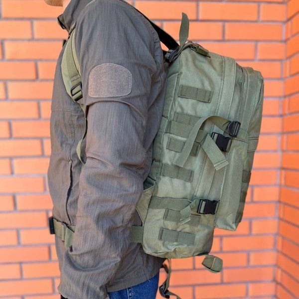 Тактический штурмовой рюкзак на 40 л, Армейский рюкзак мужской большой, военный армейский рюкзак кемпинг 00018333 фото