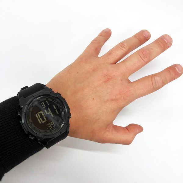 Часы наручные мужские SKMEI 1845BK BLACK, водонепроницаемые мужские часы. Цвет: черный 00022139 фото