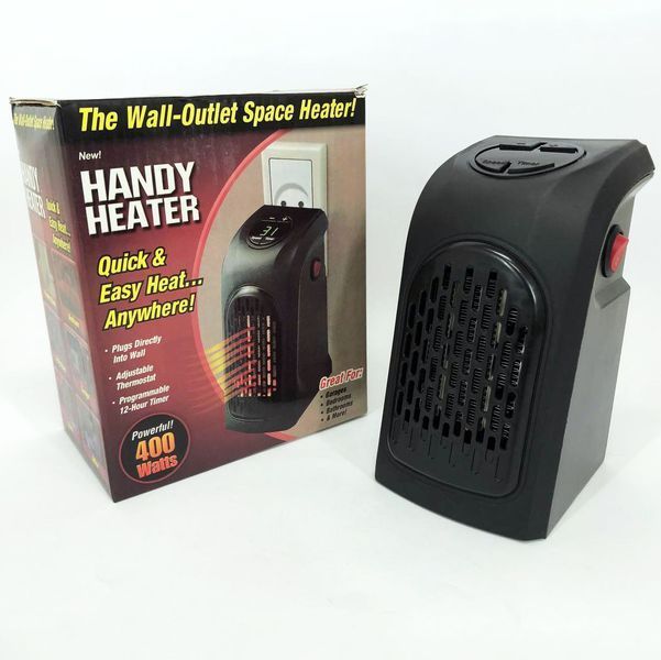 Портативный обогреватель Rovus Handy Heater Black 400 Вт, обогреватель дуйчик, бытовой тепловентилятор 00012588 фото