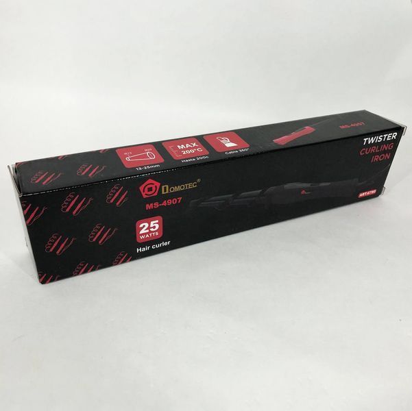 Конусная плойка для волос DOMOTEC MS-4907, Современные щипцы для завивки волос. Цвет: черный 00014334 фото