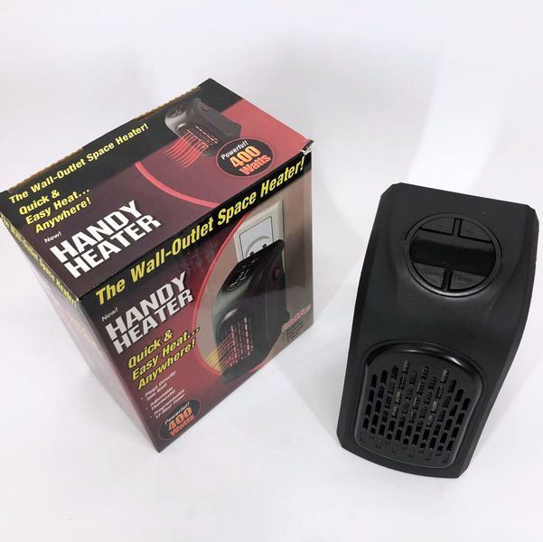Портативный обогреватель Rovus Handy Heater Black 400 Вт, обогреватель дуйчик, бытовой тепловентилятор 00012588 фото