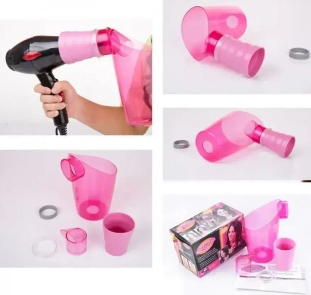 Воздушные бигуди Air Curler | Насадка для фена для завивки локонов 00021793 фото