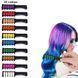 Набір крейди для волосся 10 шт Hair chalk Різнокольорові барвники гребінець для дітей та дорослих 00014596 фото 4