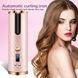 Плойка авто-бігуді для завивки волосся бездротовий Ramindong Hair curler. Колір: рожевий 00015295 фото 2