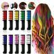 Набір крейди для волосся 10 шт Hair chalk Різнокольорові барвники гребінець для дітей та дорослих 00014596 фото 5