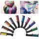 Набір крейди для волосся 10 шт Hair chalk Різнокольорові барвники гребінець для дітей та дорослих 00014596 фото 2