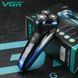 Електробритва VGR V-387 для чоловіків, роторна для вологого та сухого гоління, Бездротова електробритва 00015199 фото 5