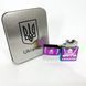 Дуговая электроимпульсная USB зажигалка Украина (металлическая коробка) HL-449. Цвет: хамелеон 00023034 фото 5