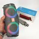 Портативная колонка TG642 с RGB подсветкой и ремешком, портативная колонка с Bluetooth. Цвет: серый 00017213 фото 2