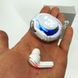 Бездротові навушники TWS T8 PRO з прозорим кейсом Вакуумний LED дисплей Bluetooth 5.3. Колір: білий 00023866 фото 2