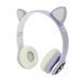Беспроводные наушники с кошачьими ушками и RGB подсветкой Cat VZV 23M. Цвет: фиолетовый 00023855 фото 9