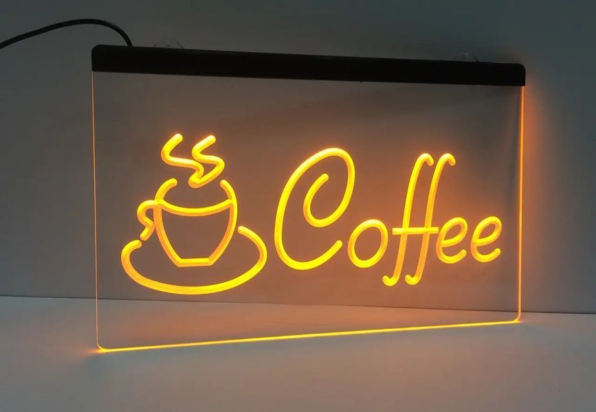 Світлодіодна вивіска Кава Cofe 00022528 фото