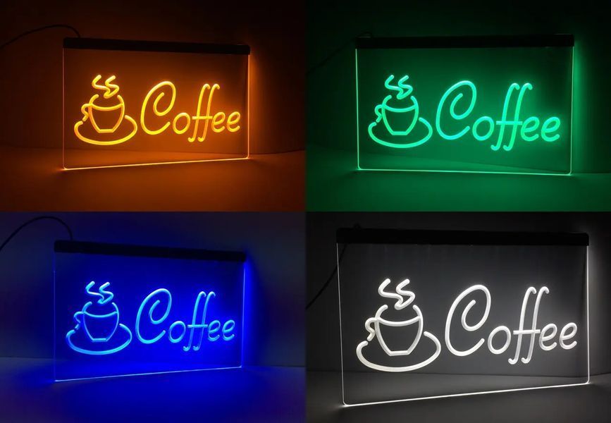 Світлодіодна вивіска Кава Cofe 00022528 фото