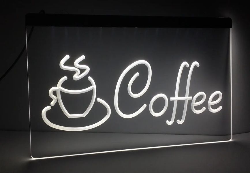 Світлодіодна вивіска Кава Cofe 00022528 фото