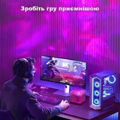 Ночной куб проектор северного сияния RGB Настольная лампа 4 цветов. Проекция водяной волны. LED светильник от USB 00022543 фото