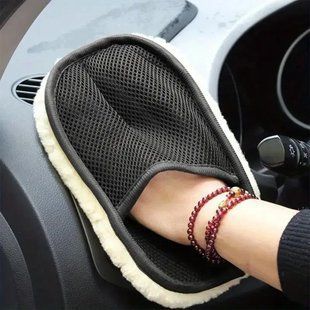 Універсальна - багаторазова рукавичка з мікрофібри для миття та полірування авто (15х23см) 00017186 фото