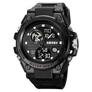 Часы наручные мужские SKMEI 2031BK BLACK, мужские тактические часы, противоударные часы. Цвет: черный 00022418 фото