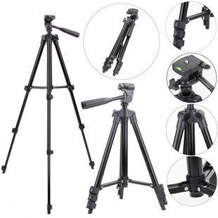 Штатив для телефону та фотоапарата Tripod 3120 PRO портативний трипод 0,35-1.02м висота 00012608 фото