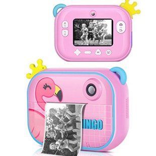 Детский фотоаппарат мгновенной печати YT008 PINK FLAMINGO с поддержкой microSD 00016284 фото