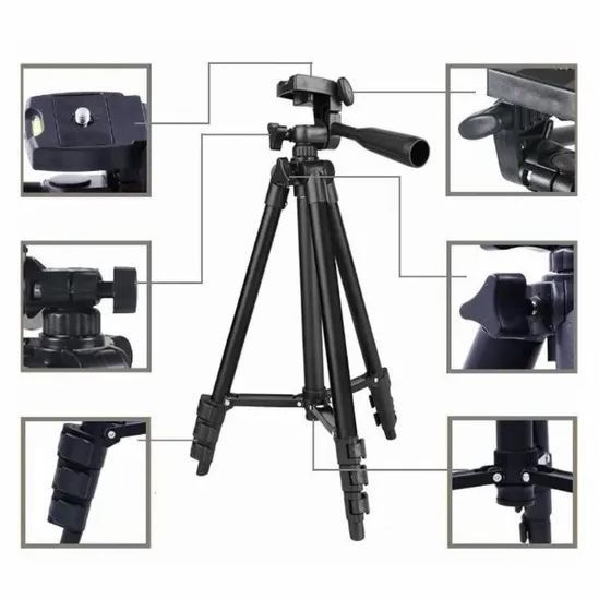 Штатив для телефону та фотоапарата Tripod 3120 PRO портативний трипод 0,35-1.02м висота 00012608 фото
