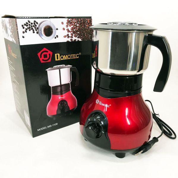 Электрическая кофемолка Domotec MS-1108 600 мл 250 Вт, электрическая кофемолка для турки, роторная кофемолка 00018958 фото