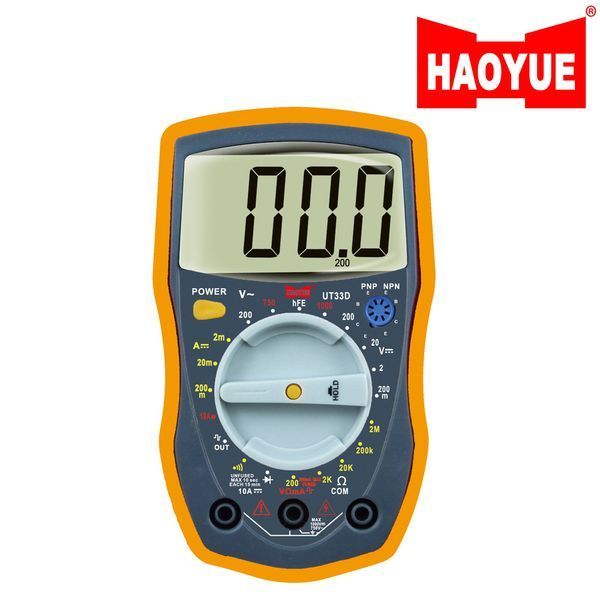 Мультиметр цифровий HAOYUE UT33D (генератор імпульсів, звукове продзвонювання, тест діодів, HOLD) 00017477 фото