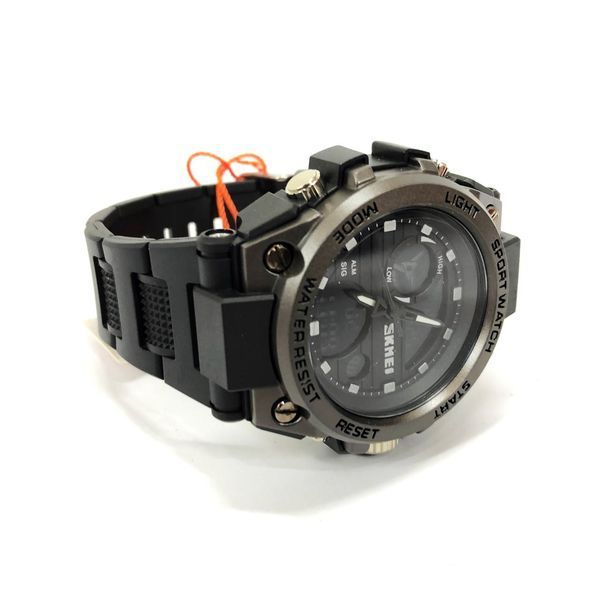 Годинник наручний чоловічий SKMEI 2031BK BLACK, чоловічий тактичний годинник, протиударний годинник. Колір: чорний 00022418 фото