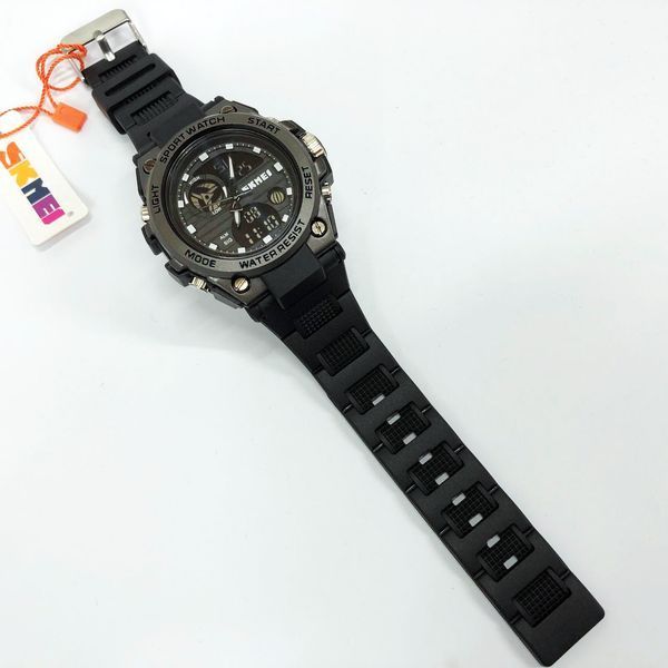 Годинник наручний чоловічий SKMEI 2031BK BLACK, чоловічий тактичний годинник, протиударний годинник. Колір: чорний 00022418 фото