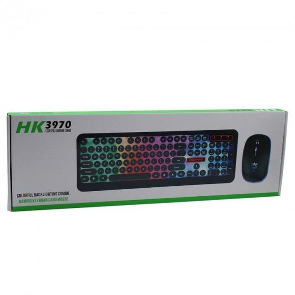 Комплект провідна клавіатура та мишка з LED підсвічуванням UKC HK-3970 00017638 фото