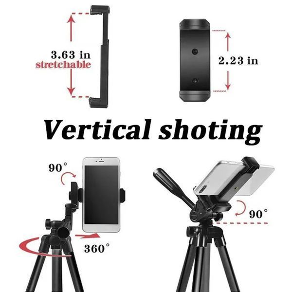 Штатив для телефону та фотоапарата Tripod 3120 PRO портативний трипод 0,35-1.02м висота 00012608 фото