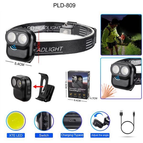 Ліхтар налобний W809-2XTE Motion Sensor 00023233 фото