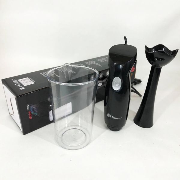 Блендер DOMOTEC MS-5105 400 Вт со стаканом, красивый погружной блендер для дома, электрический блендер 00018859 фото