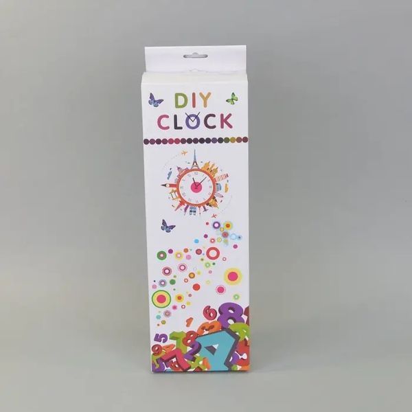 Настінний годинник 3D "DIY CLOCK" з цифрами від 60 до 120см Black 00022491 фото