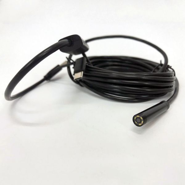 Камера эндоскоп с кабелем на 2 метра 7 мм USB/micro USB с подсветкой, Usb эндоскоп для андроид 00017259 фото