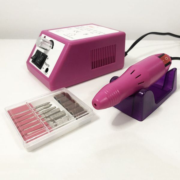 Фрезер для маникюра Beauty nail DM-14/2000, фрезер бытовой маникюрный, фрезер для ногтей. Цвет: розовый 00015282 фото